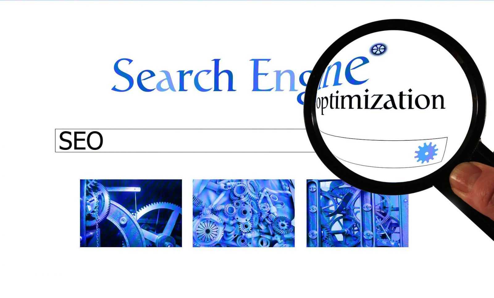 Laptop screen displaying SEO analytics and search engine optimization data charts